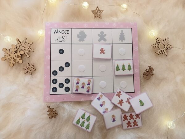 VÁNOCE - POČET, STÍNY 3x3